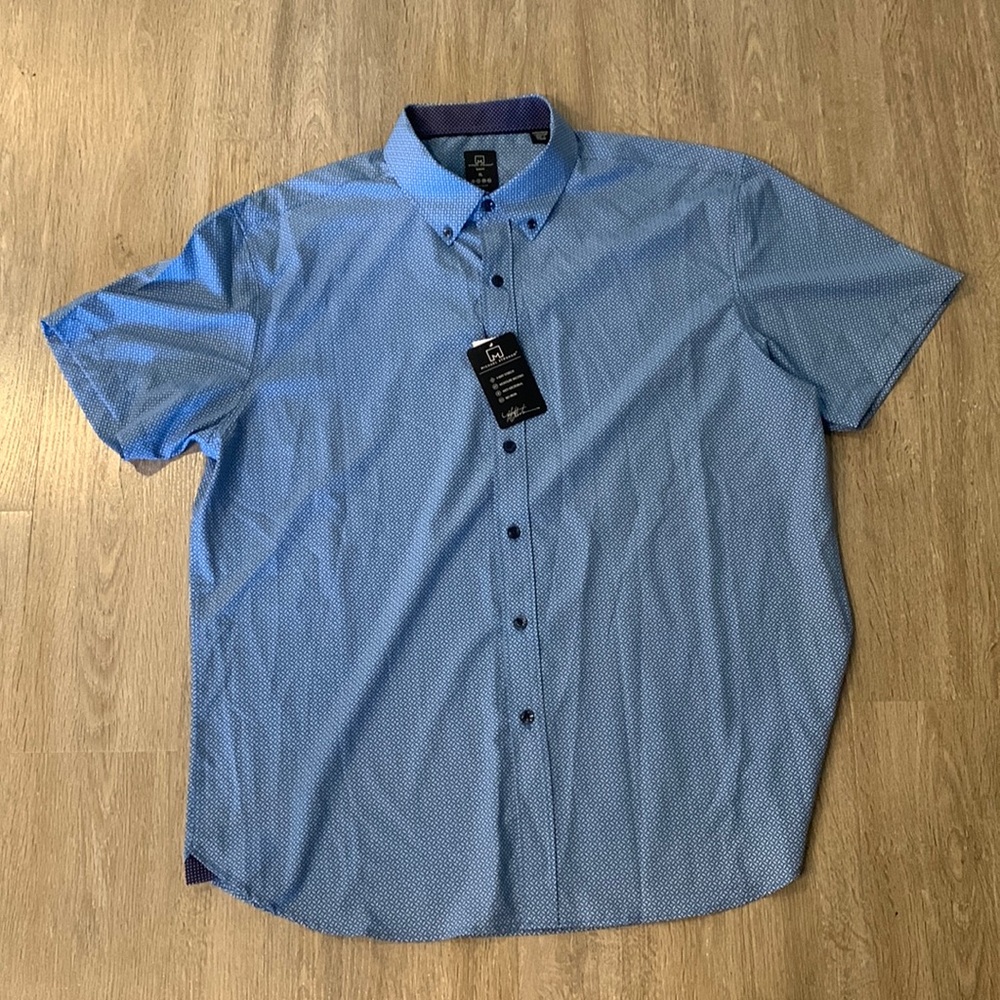 NWT Michael Strahan SS button down
